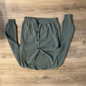 SHEIN Green Button-Up Cardigan